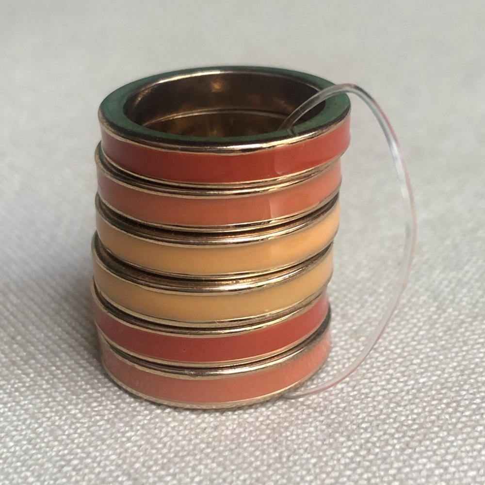 🧡💛NEW Orange & Gold Stack Rings💛🧡